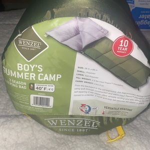 Wenzel Summer Camp 40° Sleeping Bag (Green) 3 Season Sleeping Bag